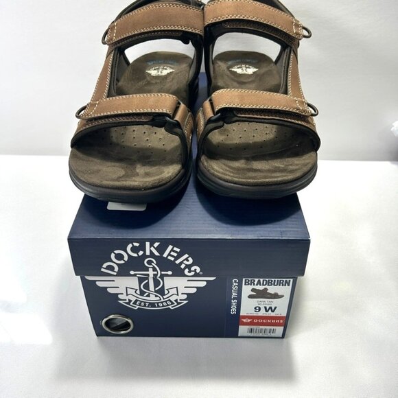 Dockers Bradburn Sport Men's Sandal Dark Tan US 9W - Picture 1 of 9
